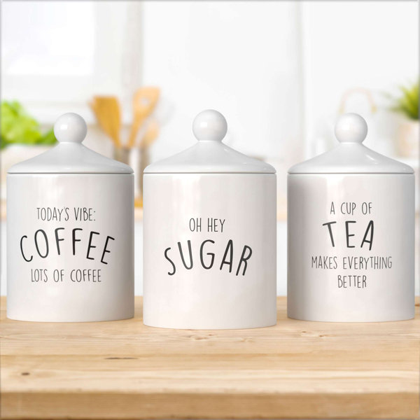 Trinx 3 Piece Kitchen Canister Set | Wayfair