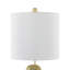 Lampe de table 23,75 "caniche en résine dorée avec abat-jour-839795439-839795436