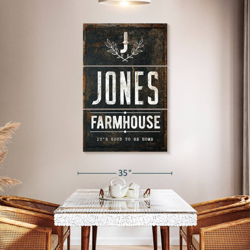 Kema Jones Farmhouse Wall Sign, 32" H x 20" W