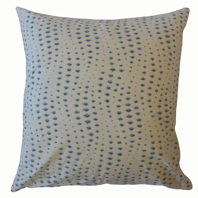Oreiller en coton Uorsin, 20 po x 20 po, Bleu
