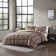 Textured Plaid Eddie Bauer Red Reversible Microsuede Comforter Set