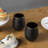 4-Piece Black Stemless Drinking Wine Glasses Glassware