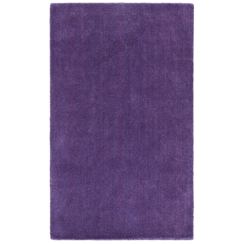 Frann Hand Tufted Wool Solid Color Rug, Rectangle 3' x 5'