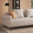 Breathable Cotton-linen Fabric Sofa, Solid Wood Frame, High-elastic Sponge Seat Cushion, Light Beige-1522755690-1522755700