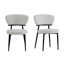 Ensemble de 2 chaises de salle à manger rembourrées - vert-122823509