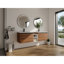 72 Inch Wall Mounted Bathroom Vanity with Resin Countertop Sink, and 1-Storage Shelves Combination, 4-Soft Closing Doors (KD-Packing)