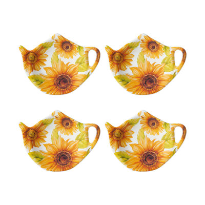 Set of 8 Teabag Holder Sunflower
