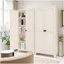 Armoire de rangement en métal de 71 pouces avec serrure et tablettes réglables, idéale pour une organisation sécuritaire et polyvalente dans n'importe quelle pièce