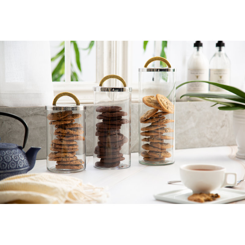 Jarre à biscuits, H 6,5 po x l 4 po x P 4 po
