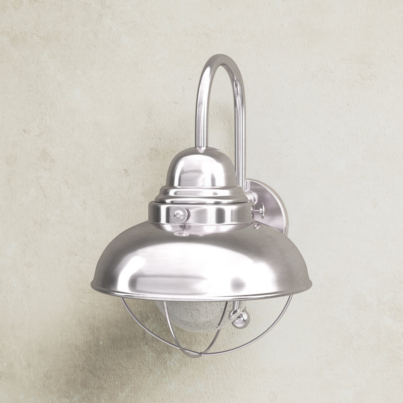 Audrey Wall Light, Brushed Stainless