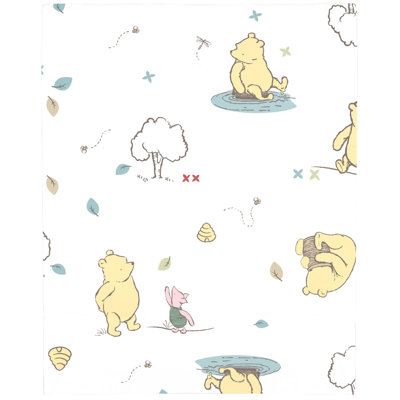 Nojo Disney Winnie the Pooh Classic Pooh 100% Cotton Fitted Mini Crib Sheet