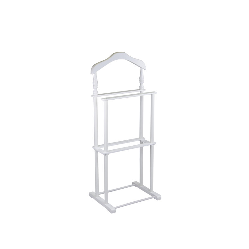 Funderburg Freestanding Valet Stand, White