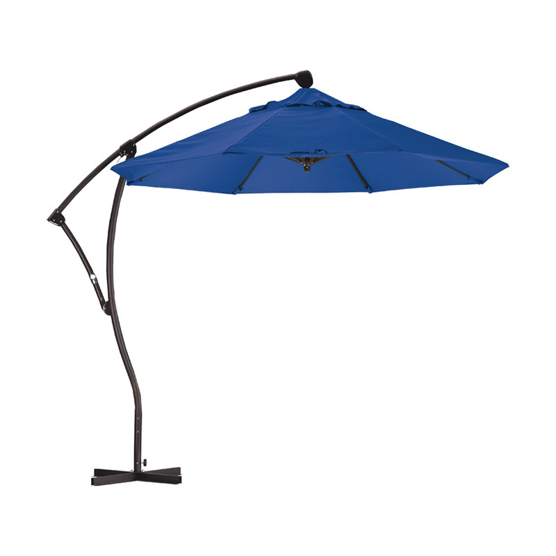 Parasol de marché 9 'Cantilever, Toile Sunbrella® bleu pacifique