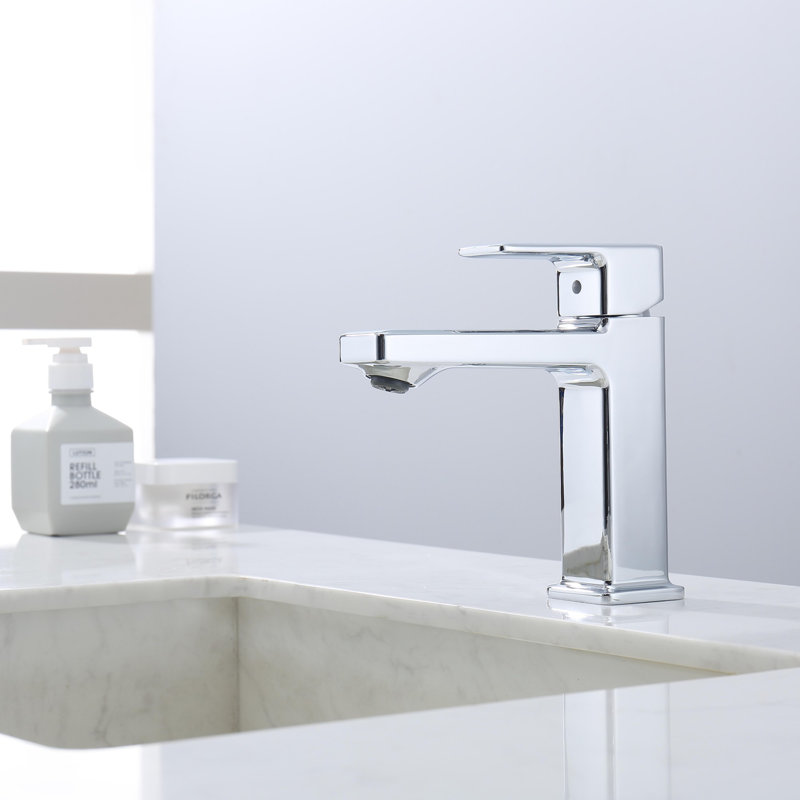 Single Handle Zinc Bathroom Sink Faucet