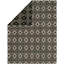 Wool Geometric Area Rug in Black/Lilac-731459700
