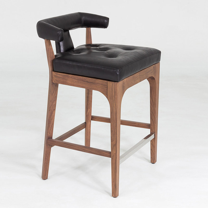Moderno Stool, Black, Counter Stool (25" Seat Height)