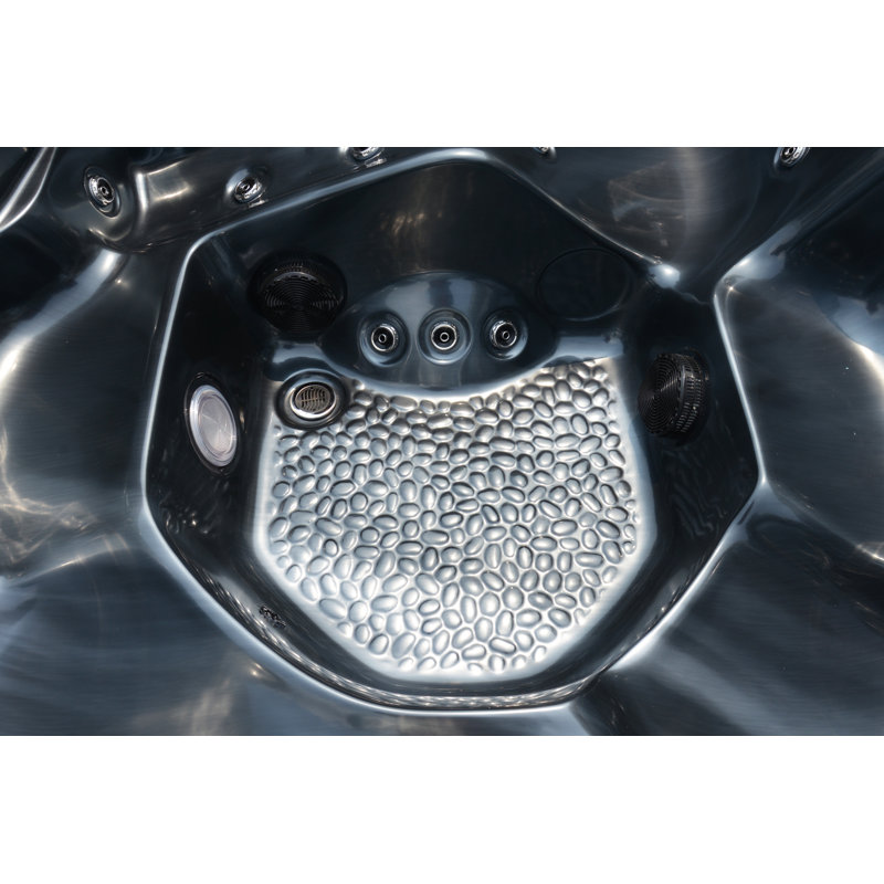 Spa Luxuria Spas 6 - 40 personnes avec ozonateur, gris, Opale minuit