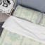 Ensemble de housse de couette en microfibre vert / crème 3 pièces