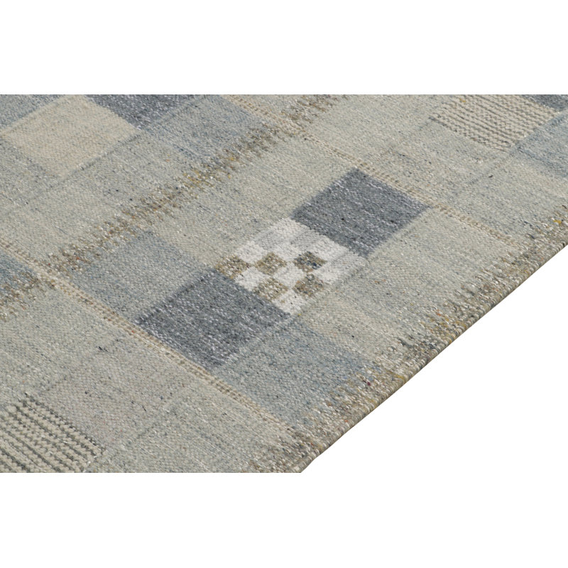 Wool Geometric Area Rug, Rectangle 8' x 10'