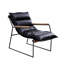 Chaise d'appoint, fauteuil avec structure en métal