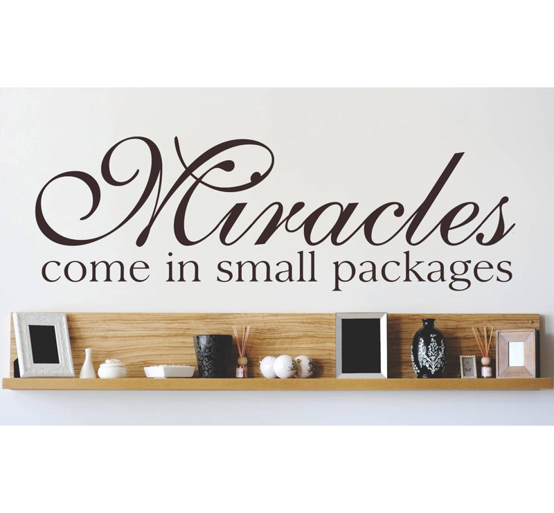 Text & Numbers Wall Decal, 10" H x 40" W x 0.16" D, Brown