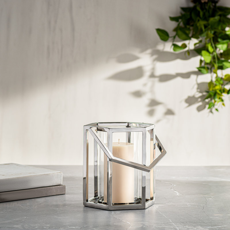 14'' H Stainless Steel Tabletop Lantern