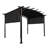 Outdoor Pergola Gazebo - 12 X 9 Ft, Steel Frame With Retractable Canopy For Bbqs 12X9 Ft Shade Backyard Activities