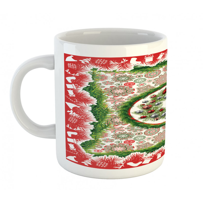 Grande tasse à café sapin