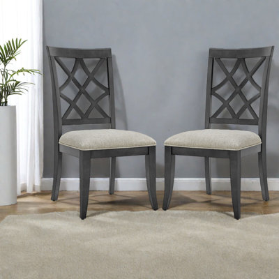 Comfortable Solid Wood Dining Chairs Set Of 2, Mid Century Modern Style For Kitchen