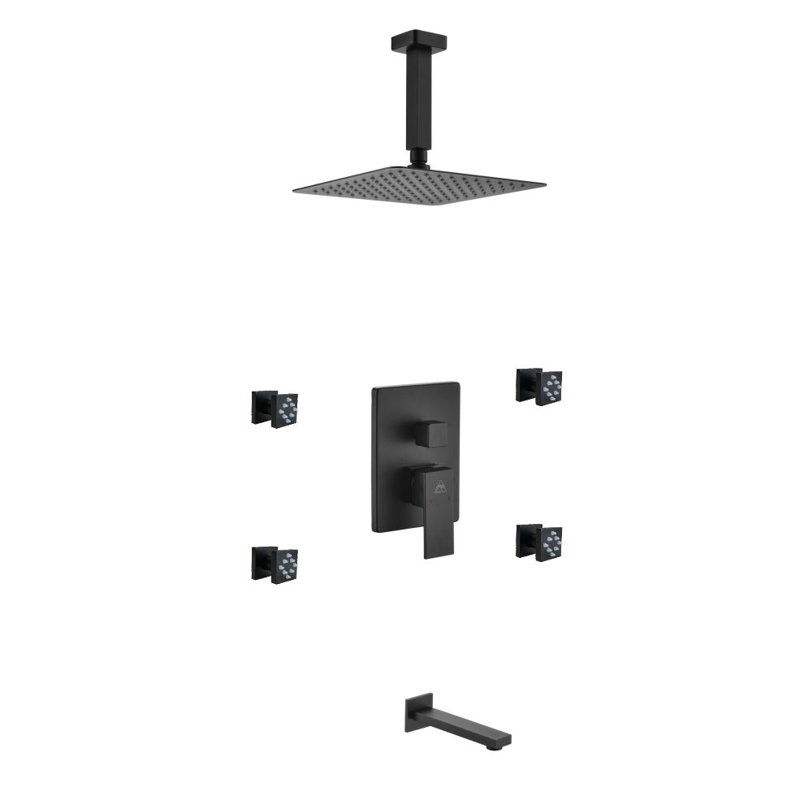 Aqua Piazza Complete Shower System with Rough in-Valve