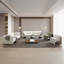 Causeuse 76 po Jaeda, lin beige