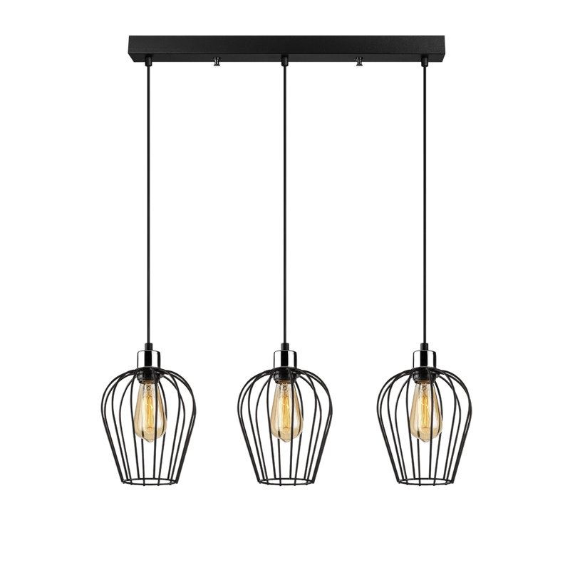 3 - Light Kitchen Island Geometric Pendant