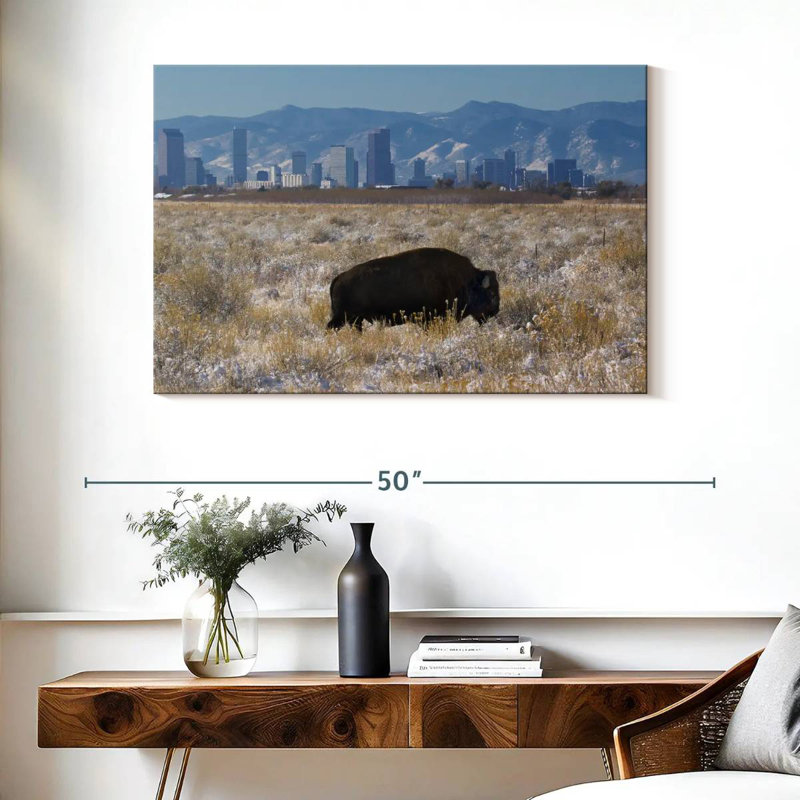 Brampt Denver Bison, 26" H x 39" W