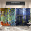 Van Gogh Stars and Flowers Art Canvas Folding Screen-1145370680