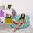 Bean Bag Chair Lounger Structured Seat for Kids, Teens and Adults, Comfy Chair for Gaming, Reading and Watching TV, Laguna Lounger, Multiple Colors and Fabrics-224650781