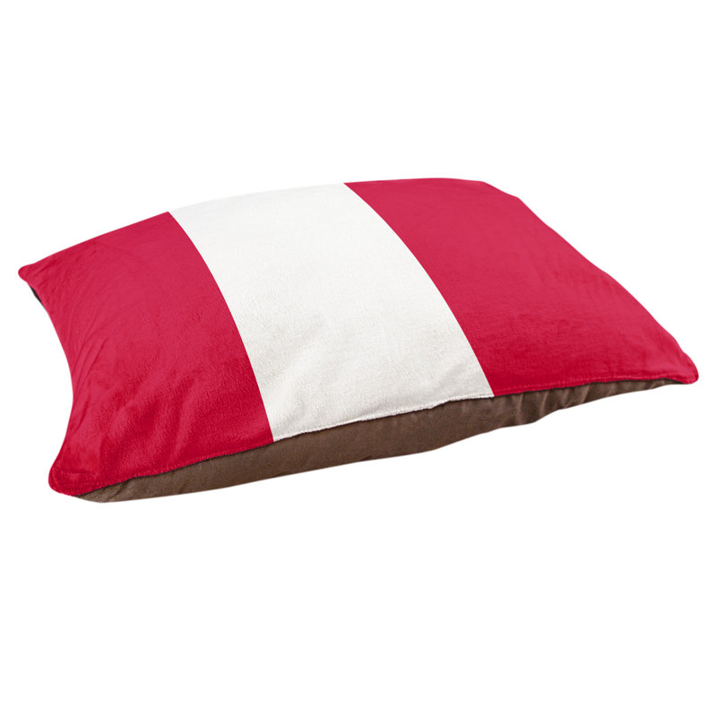 Coussin Atlanta, Rouge, Très grand (l 50 po x P 40 po x H 7 po)