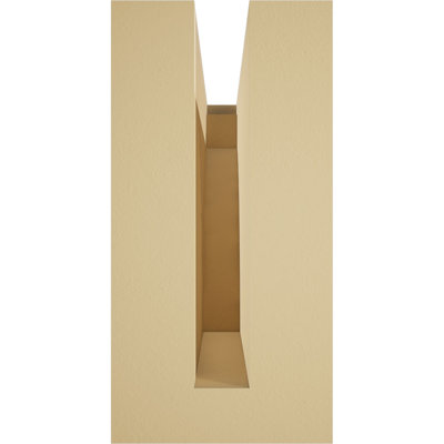 4"W x 8"H x 16"L Standard Yorktown Signature Urethane Rafter Tail, Primed Tan