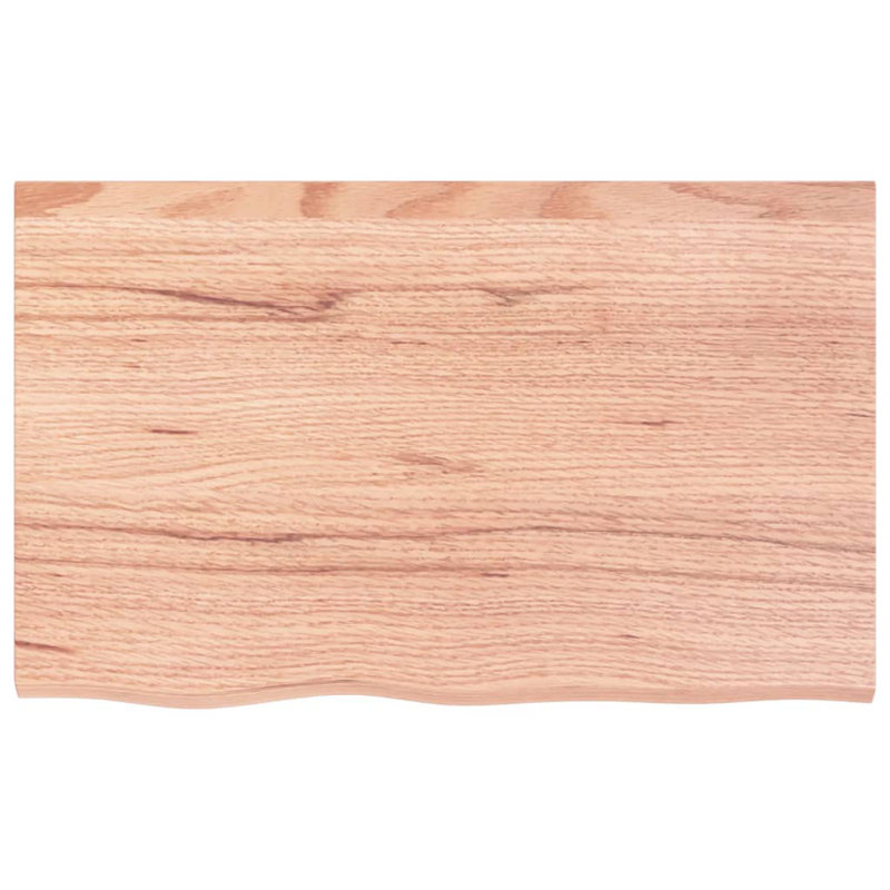 Azaree 80cm Solid Wood Bathroom Vanity Top, Light Brown