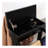 Black Portable Garment Rack,Clothes Valet Stand With Storage Organizer