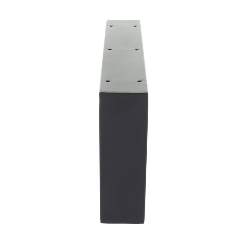 Small Angular Pair of Legs with Black Industrial Design - For DIY, Furniture, Tables, 45cm H x 49cm W x 6cm D