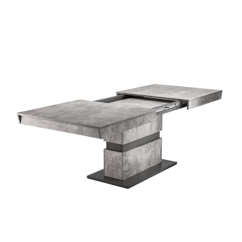 Fauve Dining Table, 75cm H x 140cm W x 90cm D, Grey
