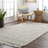 Barbaresi Handwoven Area Rug in Grey