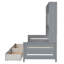 Lit de jour simple avec 2 tiroirs, armoire et tablette tout-en-un, lit de jour moderne-2054121595