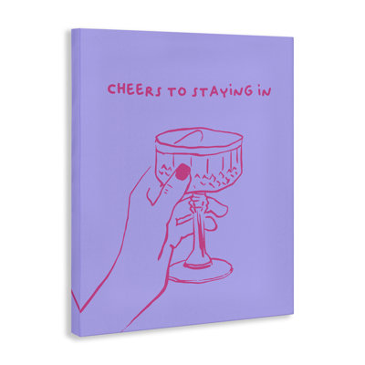 «Cheers to Staying In Canvas», art mural par House of Lulu