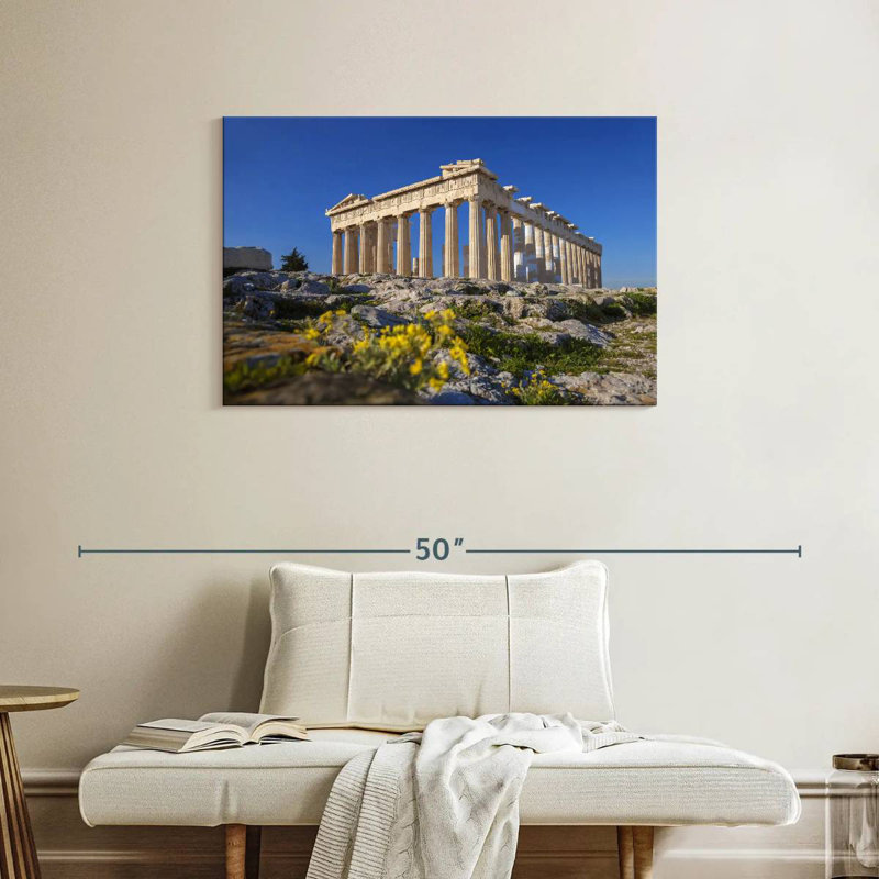 Acropole du temple Adella Parthénon, H 24 po x l 36 po