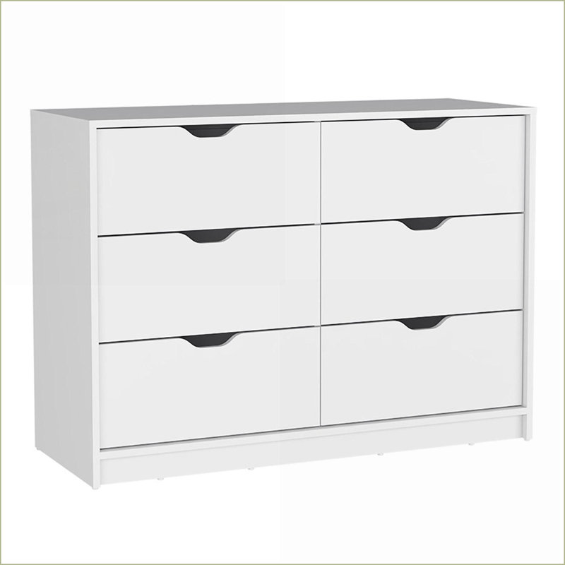 Commodes à 4 tiroirs 2 armoires blanches modernes | Panneau de particules, Blanc
