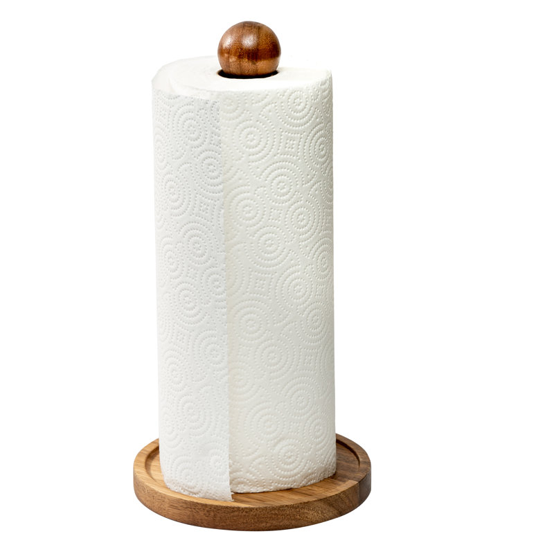 Porte-serviettes de papier sur pied Acacia Kitchen