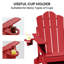 Chaise Adirondack pliante Kahn avec porte-gobelet -721797866