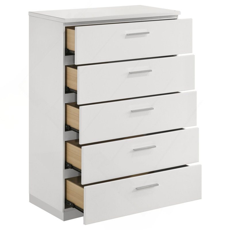 Commode et commode blanches ultrabrillantes