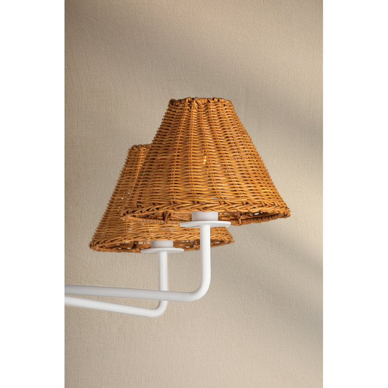 Lustre  AISS 6 lumières, Texture blanc